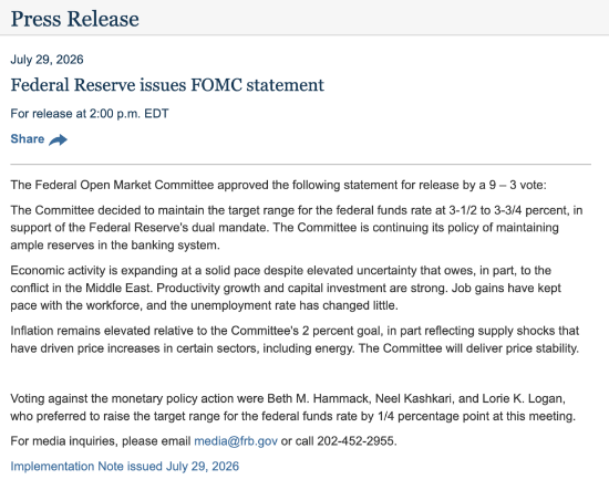 Fed's 'Hawkish' Pause: Internal Divisions Intensify, Market Turmoil